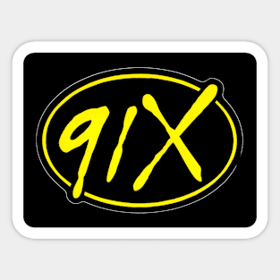 91x San Diego Alternative Radio Throwback Design Sticker